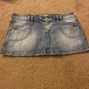Anchor Blue denim jean skirt. Size 9.